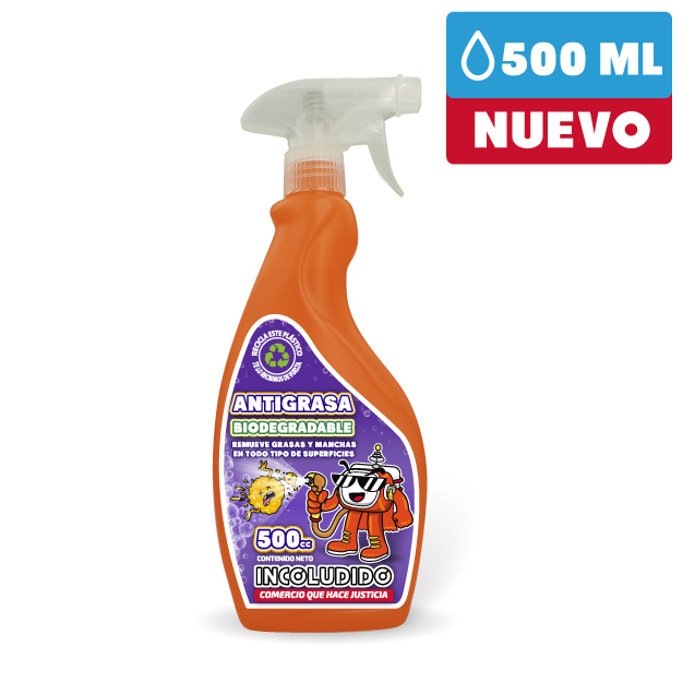 Antigrasa biodegradable, producto del catálogo de Incoludido